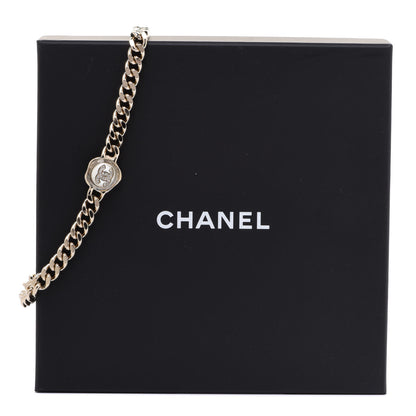 Chanel Pearl Crystal CC Chain Choker Necklace Gold 6 of 6