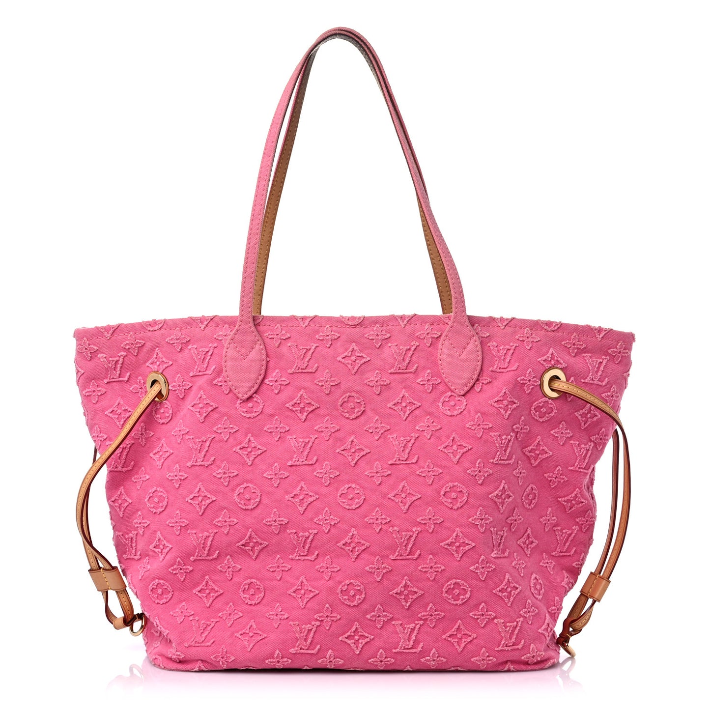 Monogram Denim Neverfull MM Rose