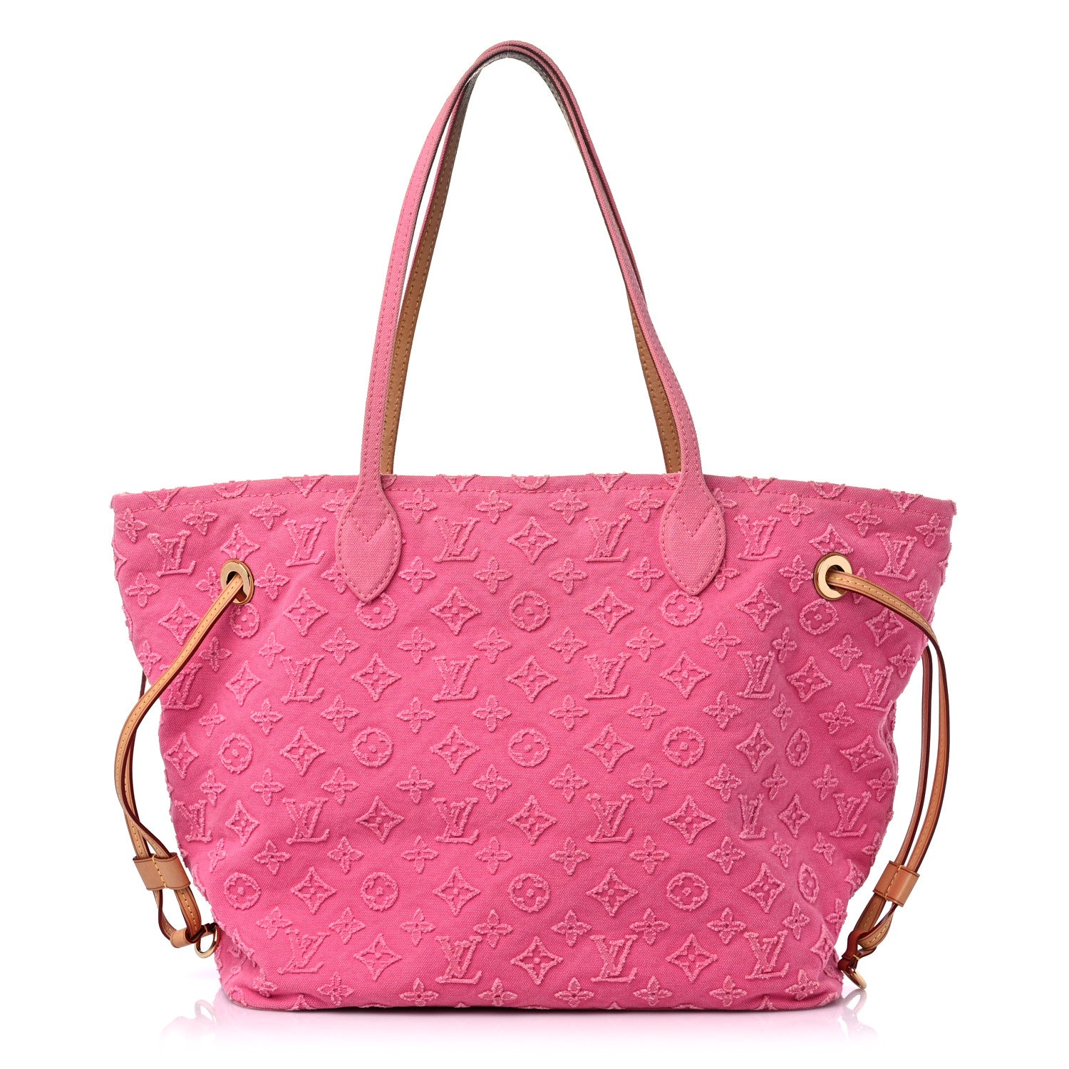 Louis Vuitton Monogram Denim Neverfull MM Rose 1 of 14