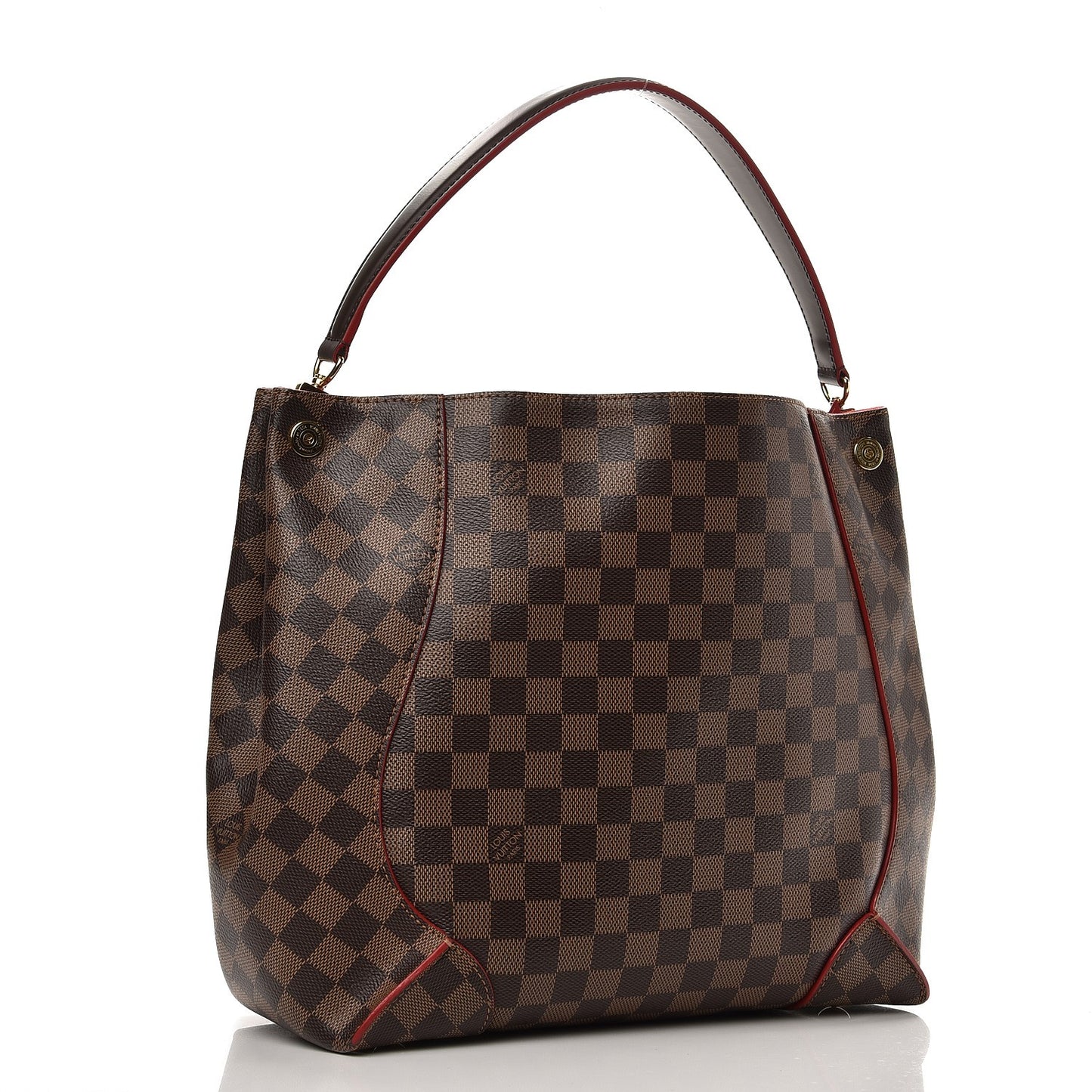 Damier Ebene Caissa Hobo Cherry