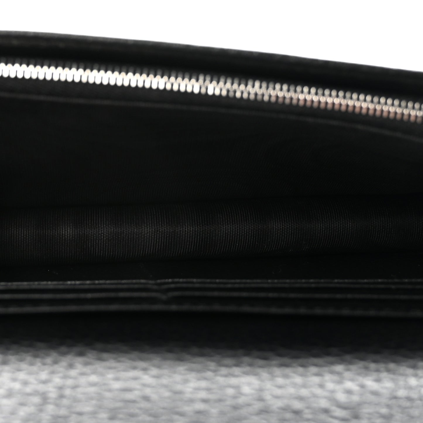 Dollar Calfskin Enamel Monochrome Mini GG Marmont Chain Wallet Black