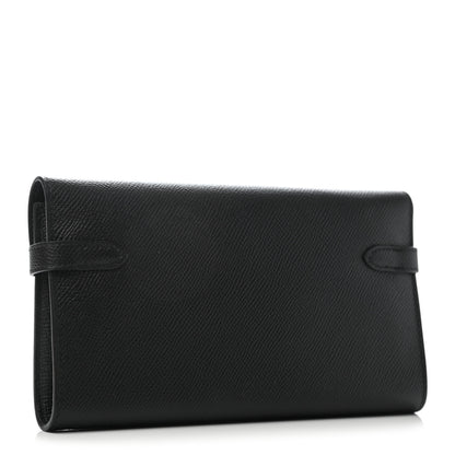 Hermes Epsom Kelly Longue Wallet Black 3 of 7
