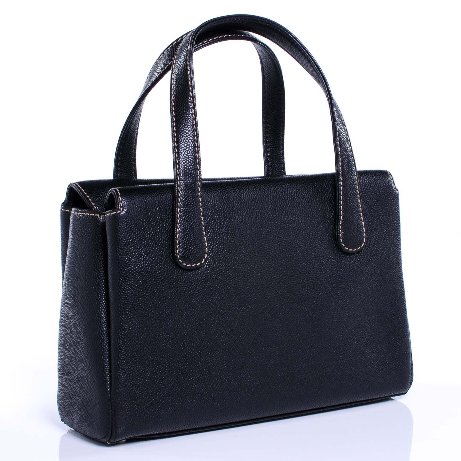 Chanel Caviar Handbag Black 3 of 7