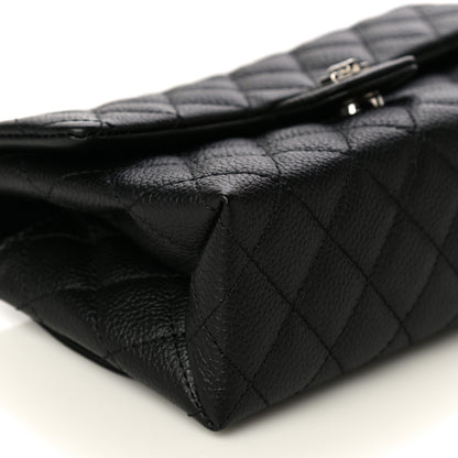 Chanel Grained Calfskin Quilted 2.55 Reissue Flap Belt Bag Clutch Black 10 of 14