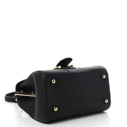 Delvaux Grained Calfskin Mini Brillant Satchel Black 4 of 10