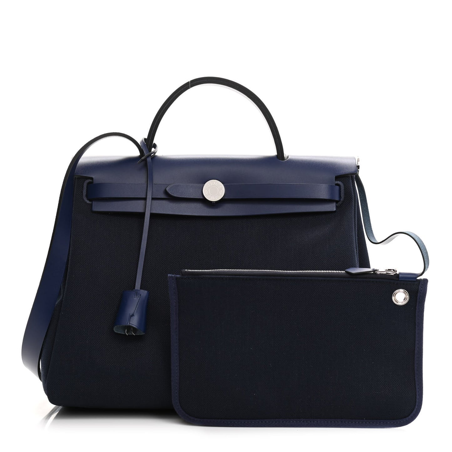 Military Toile Vache Hunter Herbag Zip 31 PM Bleu Marine Bleu Saphir