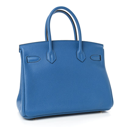 Hermes Taurillon Clemence Birkin 30 Mykonos 2 of 10