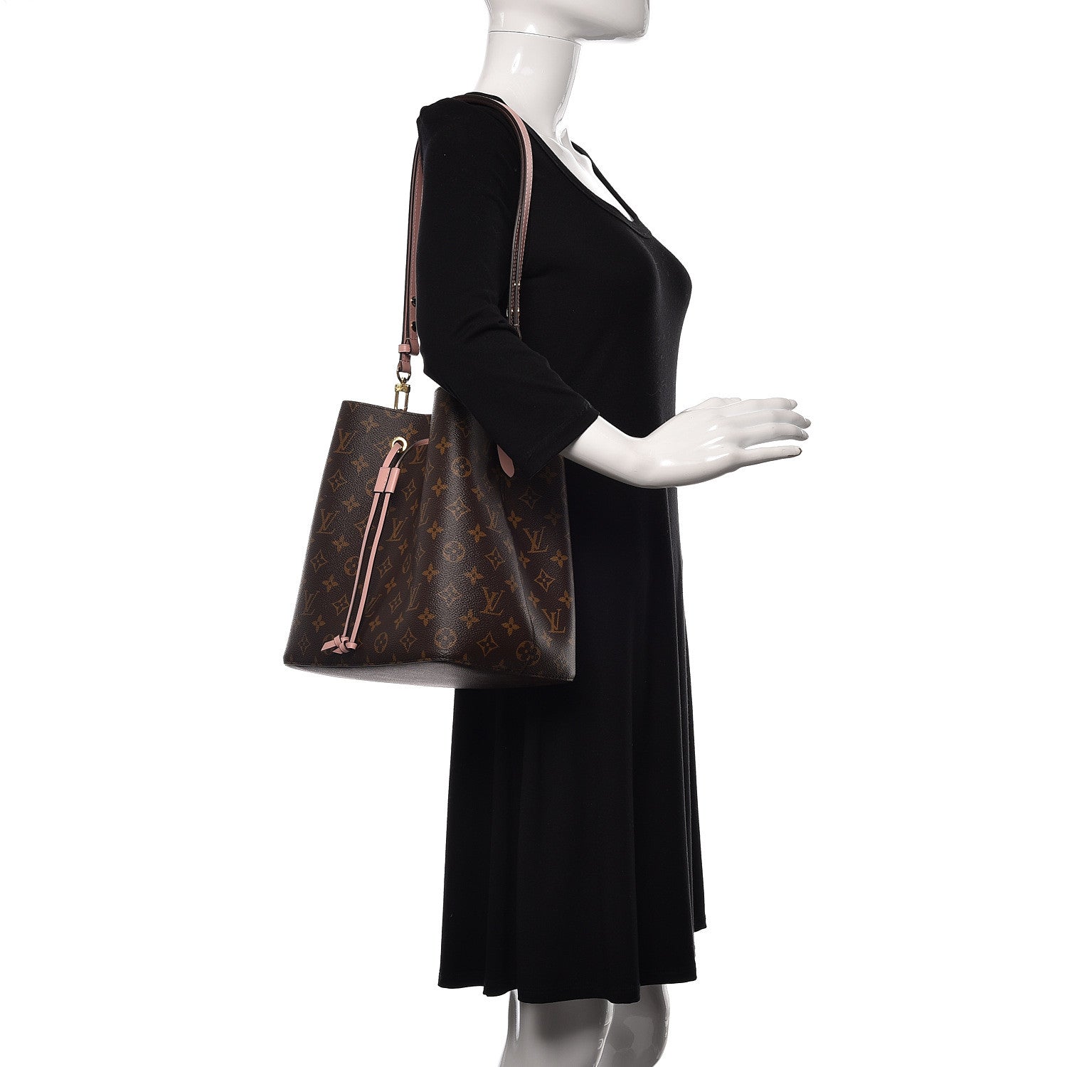 Louis Vuitton Monogram Neonoe MM Rose Poudre 2 of 9