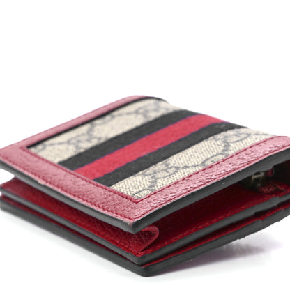 Gucci GG Supreme Monogram Queen Margaret Card Case Red 12 of 13