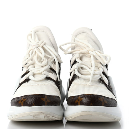 Louis Vuitton Patent Monogram LV Archlight Sneakers 37.5 White 2 of 8