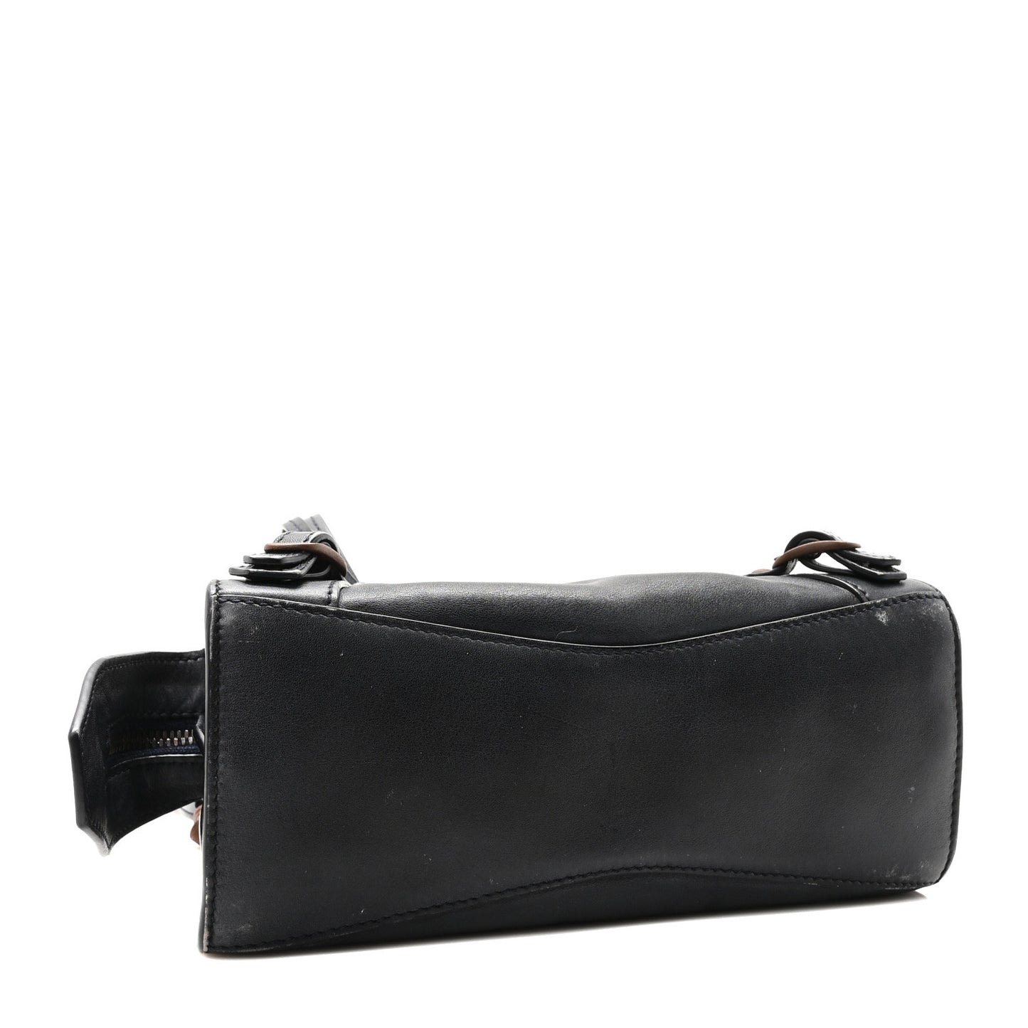Smooth Calfskin Neo Classic Rust Hardware Mini City Navy