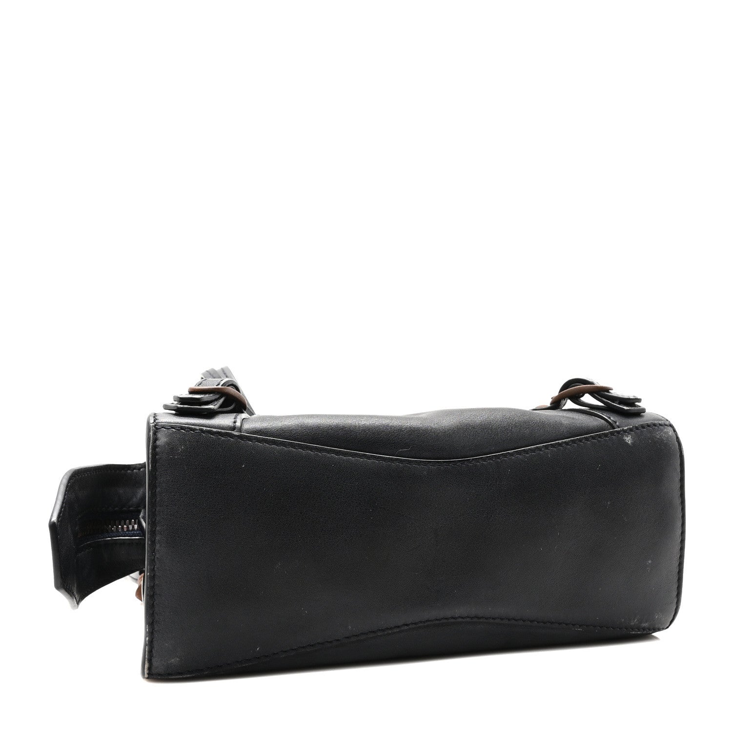 Balenciaga Smooth Calfskin Neo Classic Rust Hardware Mini City Navy 4 of 9