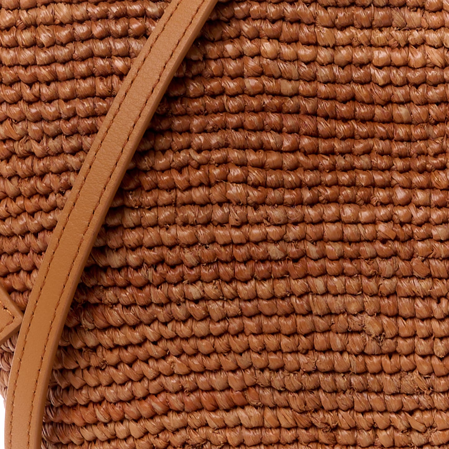 Calfskin Raffia Slit Pochette Bag Honey Gold