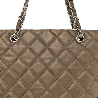 Chanel Metallic Aged Calfskin Quilted Large Cotton Club Tote Bronze 8 of 10