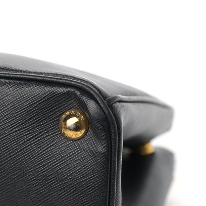 Prada Saffiano Small Galleria Double Zip Tote Black 12 of 17