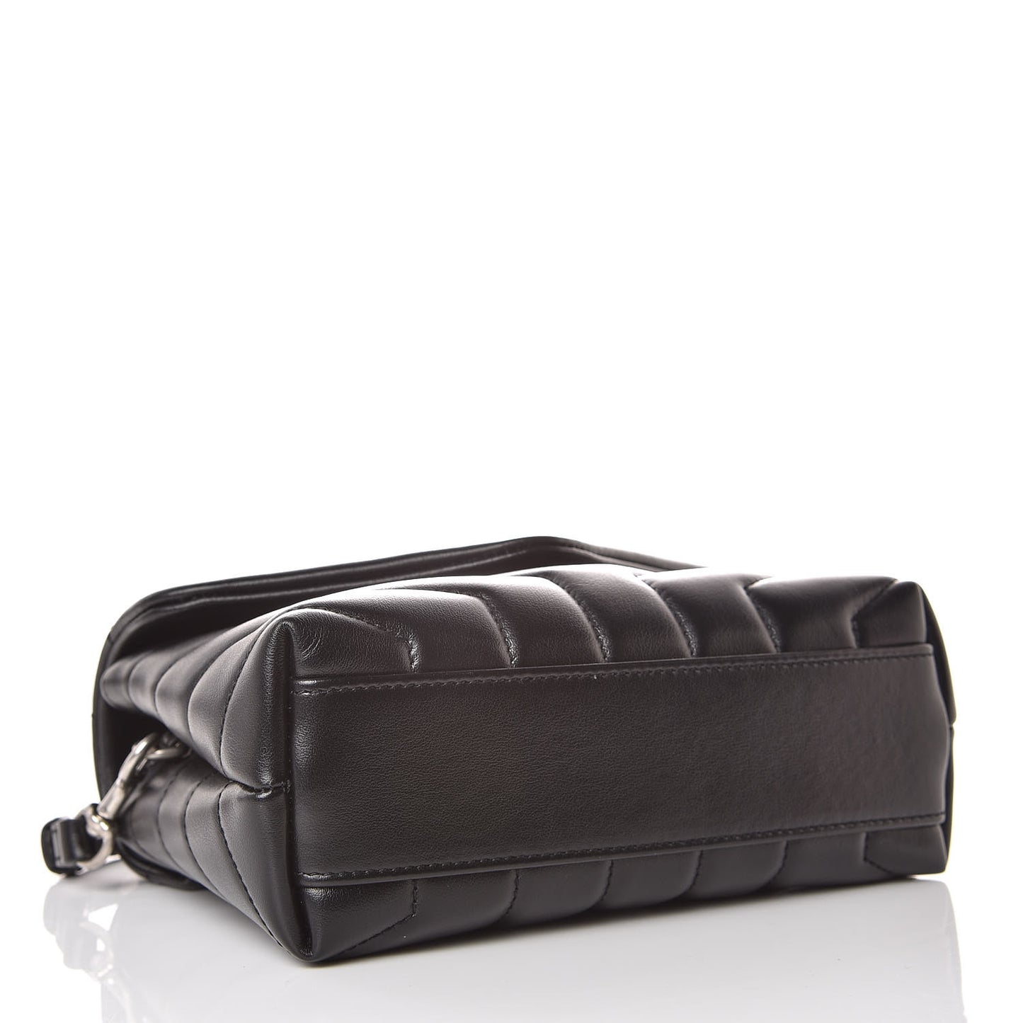 Calfskin Y Quilted Monogram Toy Loulou Crossbody Bag Black