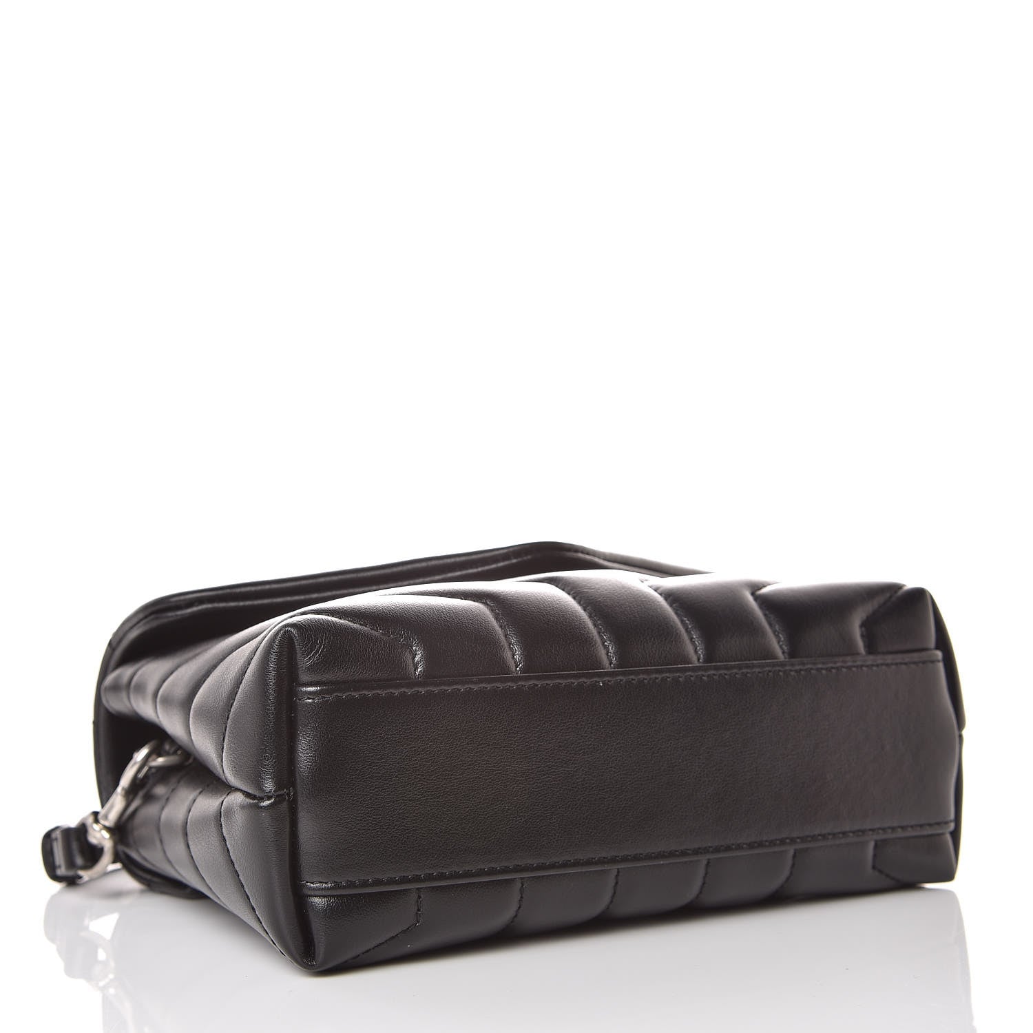 Saint Laurent Calfskin Y Quilted Monogram Toy Loulou Crossbody Bag Black 4 of 11