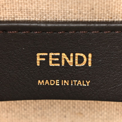 Fendi Canvas Nappa F is Fendi FF Embroidered Mini Mon Tresor Bucket Bag White Nuvola 6 of 10