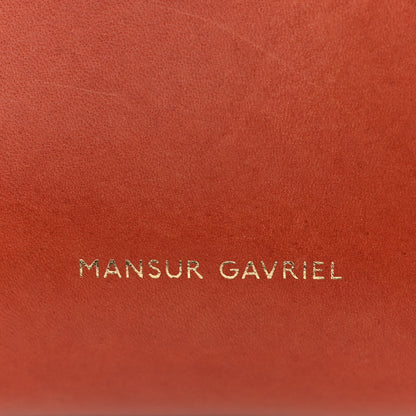 Mansur Gavriel Calfskin Mini Bucket Bag Saddle 5 of 9