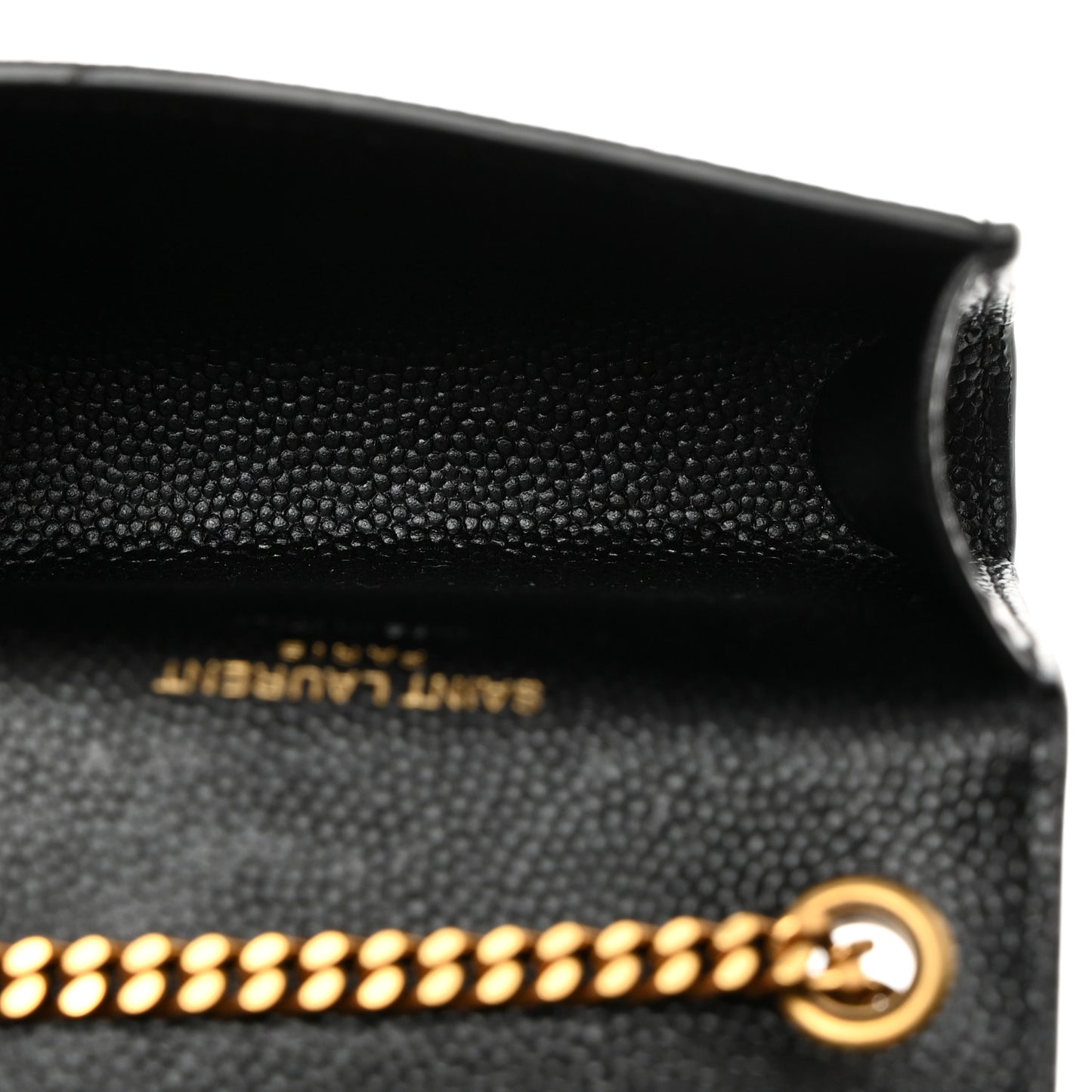 Grain De Poudre Micro Classic Monogram Kate Tassel Airpods Bag Black