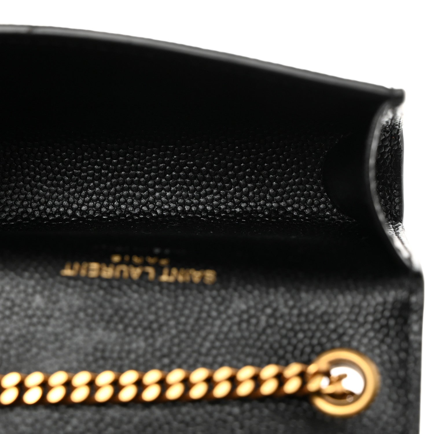 Saint Laurent Grain De Poudre Micro Classic Monogram Kate Tassel Airpods Bag Black 5 of 8
