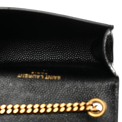 Saint Laurent Grain De Poudre Micro Classic Monogram Kate Tassel Airpods Bag Black 5 of 8