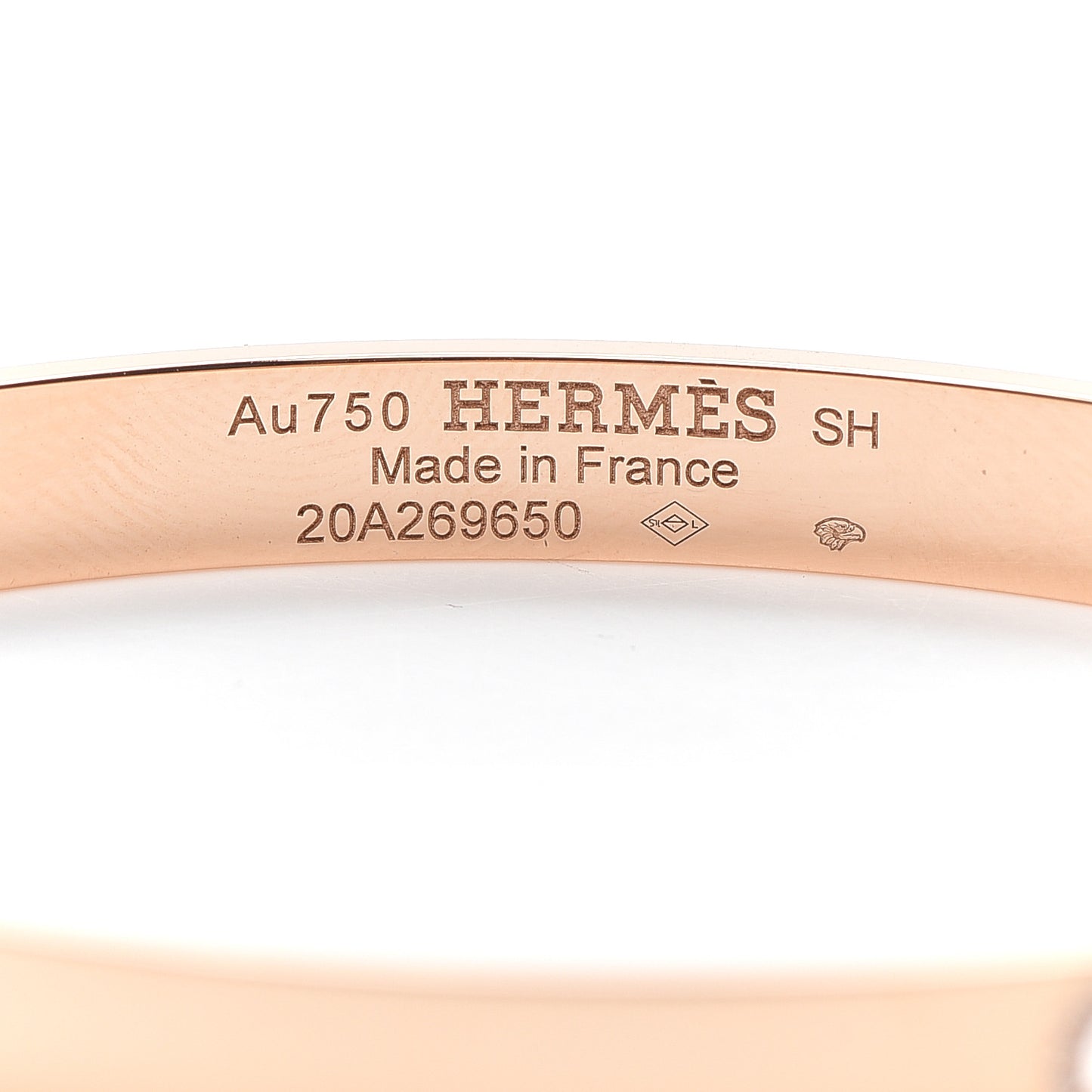 18K Rose Gold Diamond PM H D'Ancre Bracelet SH