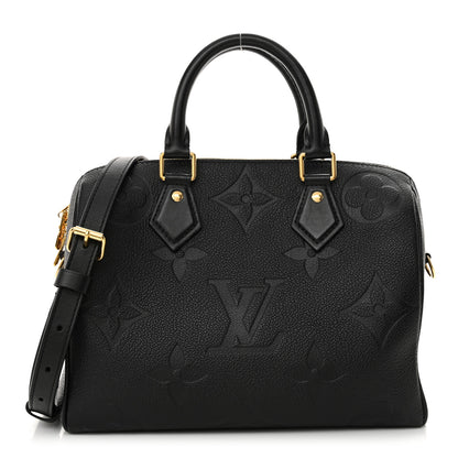 Louis Vuitton Empreinte Monogram Giant Speedy Bandouliere 25 Black 1 of 10
