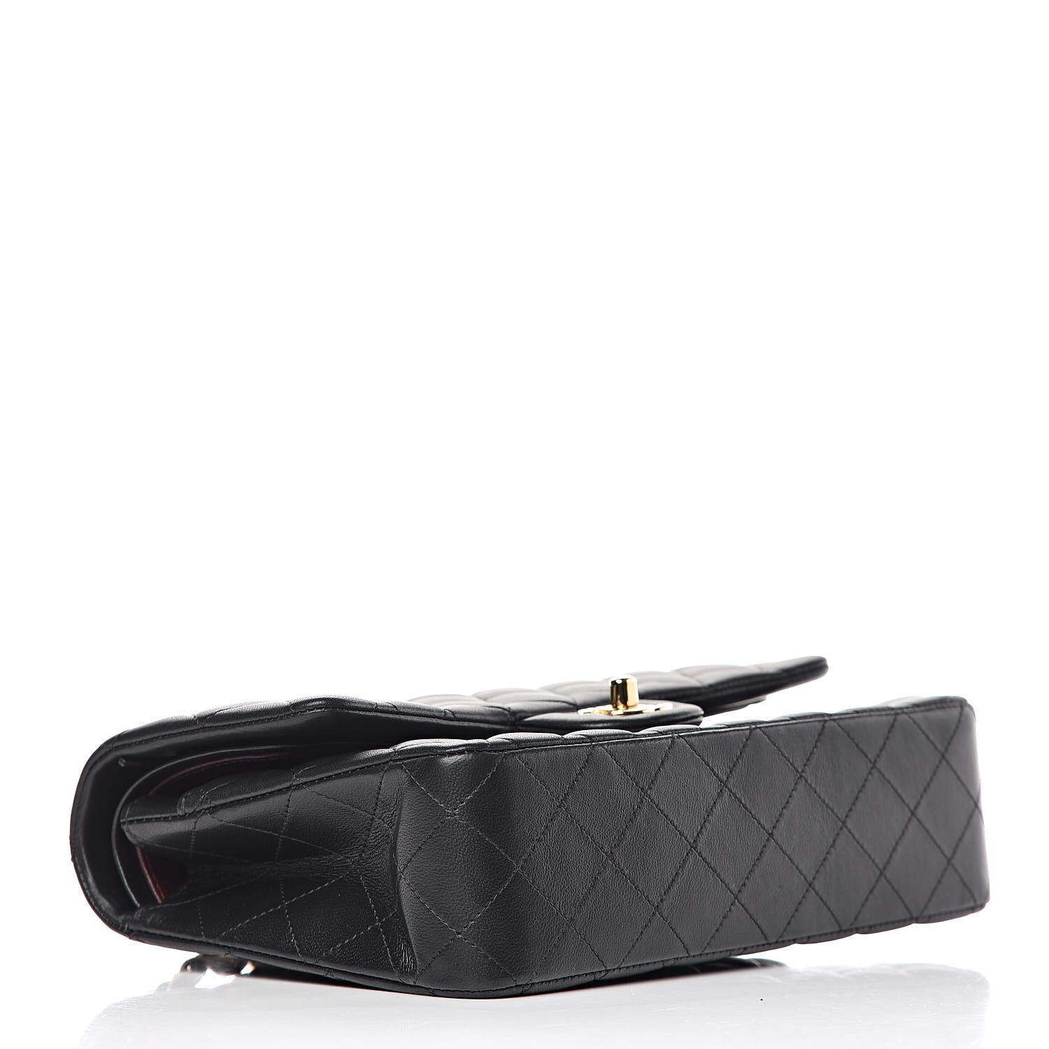 Chanel Lambskin Quilted Medium Double Flap Black 4 of 9