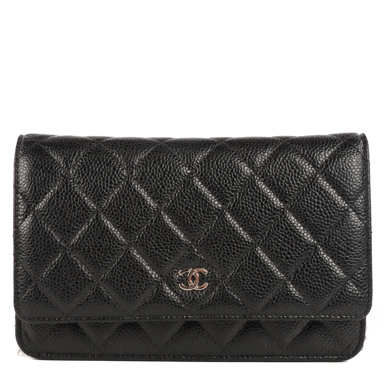 Chanel Caviar Quilted Wallet On Chain WOC Black 1 of 9