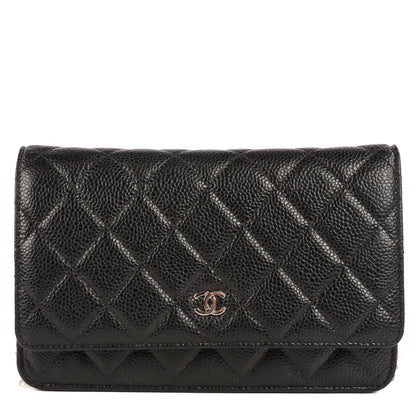 Chanel Caviar Quilted Wallet On Chain WOC Black 1 of 9