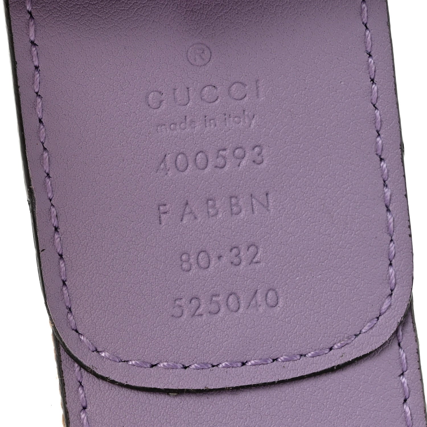 Gucci Monogram Jumbo GG Textured Dollar Calfskin Double G Belt 80 32 Beige Lapis 5 of 7
