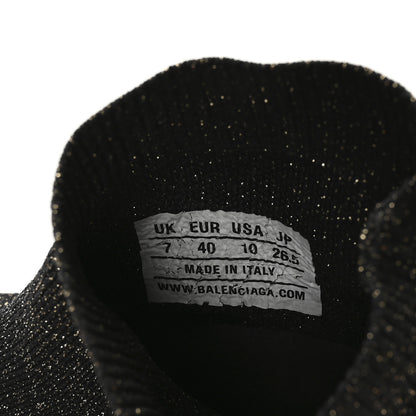 Balenciaga Knit Metal Womens Speed Sneakers 40 Black Gold 7 of 7