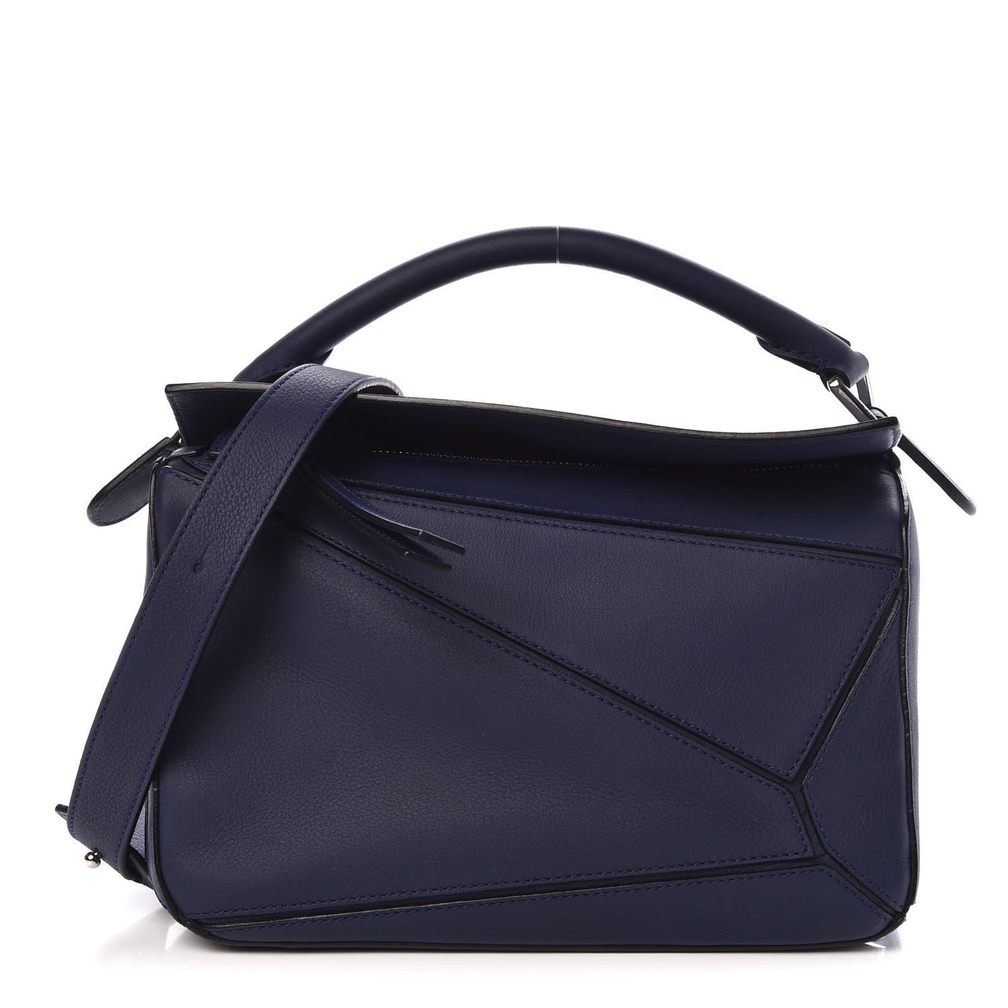 Calfskin Small Puzzle Bag Marine