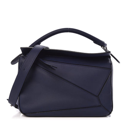 Loewe Calfskin Small Puzzle Bag Marine 1 of 7