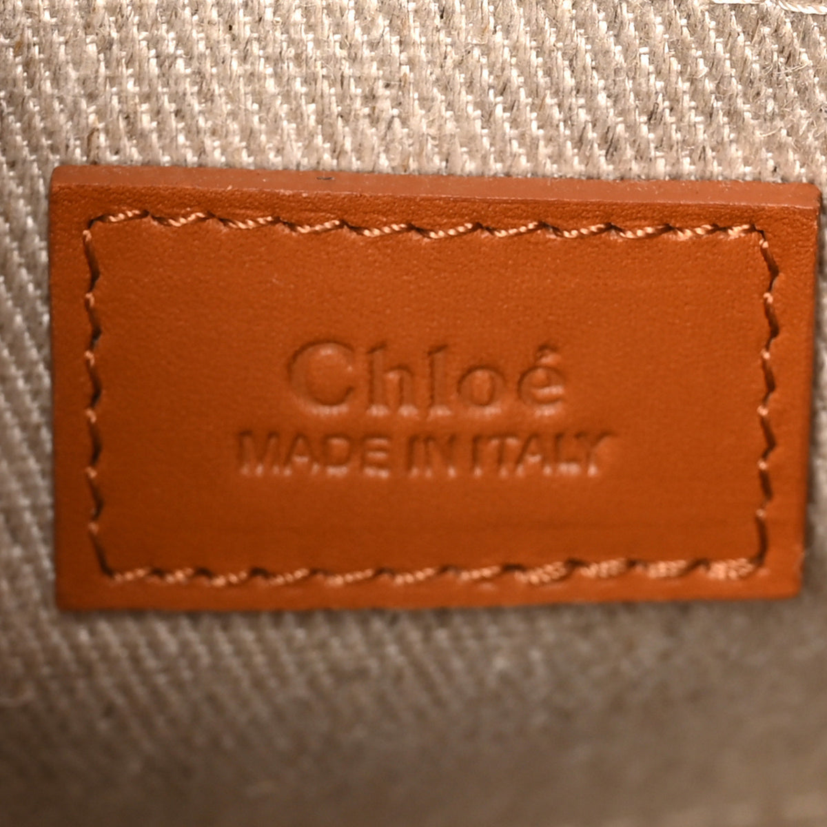 Chloe Calfskin Mini Woody Ribbon Tote Caramel 5 of 8