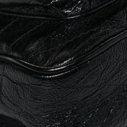 Saint Laurent Crinkled Calfskin Matelasse Monogram Medium Niki Chain Satchel Black 9 of 14