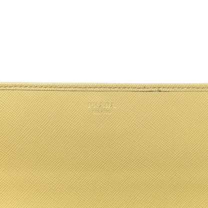 Prada Saffiano Metal Oro Chain Wallet Polline 6 of 12