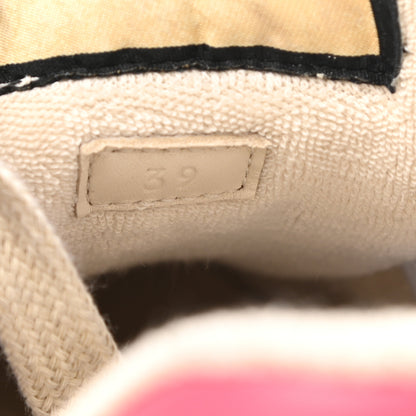 Gucci GG Monogram Nubuck Web Womens Screener Sneakers 39 New Sand Dusty Milk Pink 9 of 10