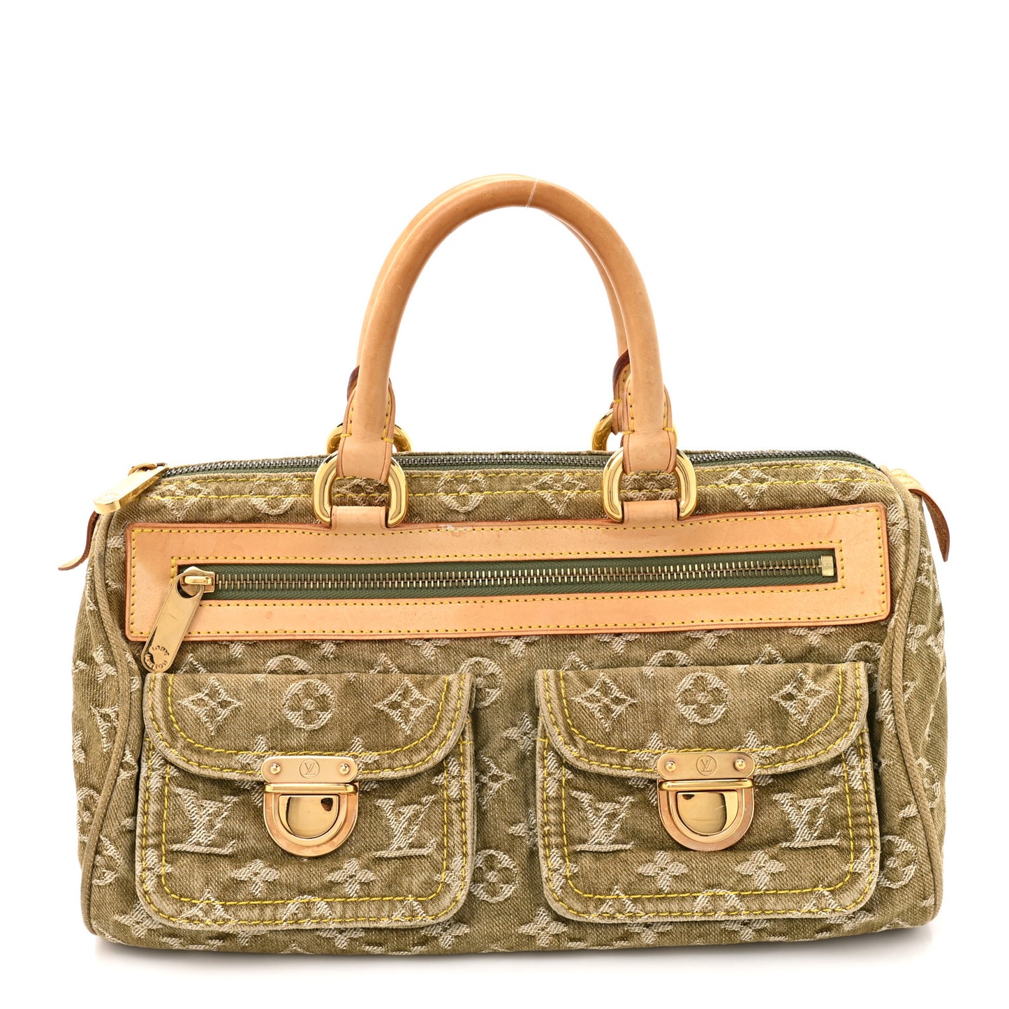 Monogram Denim Neo Speedy Lichen