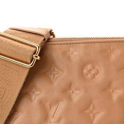 Louis Vuitton Lambskin Embossed Monogram Coussin PM Camel 7 of 10