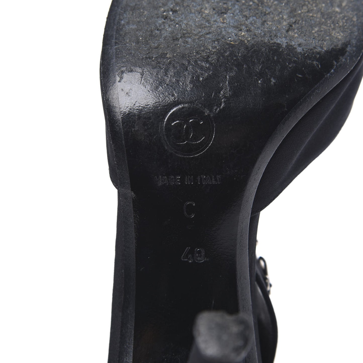 Satin Embellished Pumps 40 Black