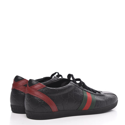 Gucci Guccissima Womens Web Sneakers 40 Black 4 of 8