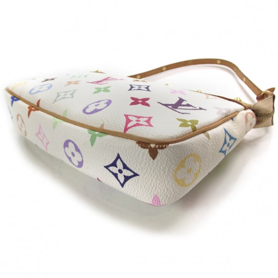 Louis Vuitton Monogram Multicolor Pochette Accessories White 5 of 10
