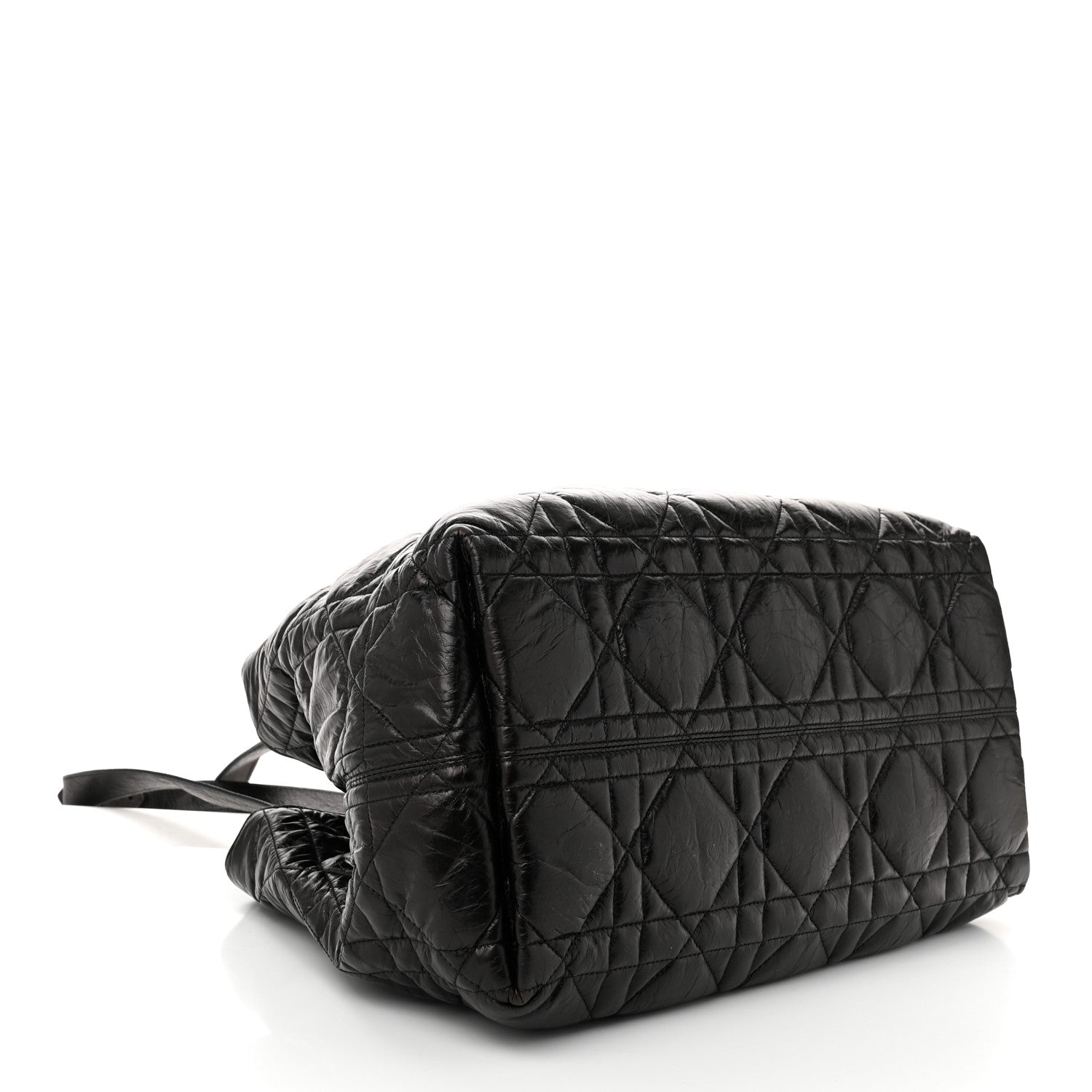 Christian Dior Crinkled Calfskin Macrocannage Large Toujours Black 5 of 12