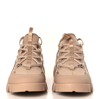 Christian Dior Neoprene Rubber Womens D-Connect Sneakers 38 Nude 2 of 9