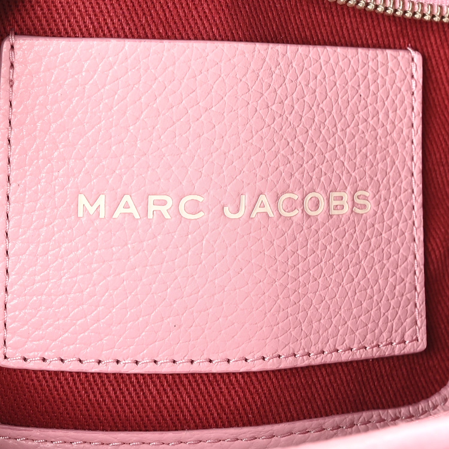 Marc Jacobs Grained Calfskin Small The Tote Bag Ribbon Pink 6 of 9