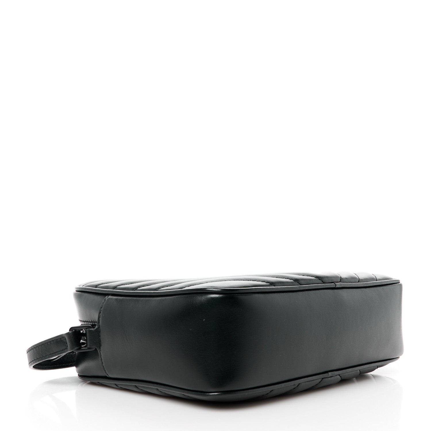Saint Laurent Calfskin Matelasse Monogram Monochrome Lou Camera Bag Black 4 of 11