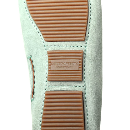 Bottega Veneta Suede Intrecciato Wave Driver Moccasin Loafers 36 New Sage 6 of 7