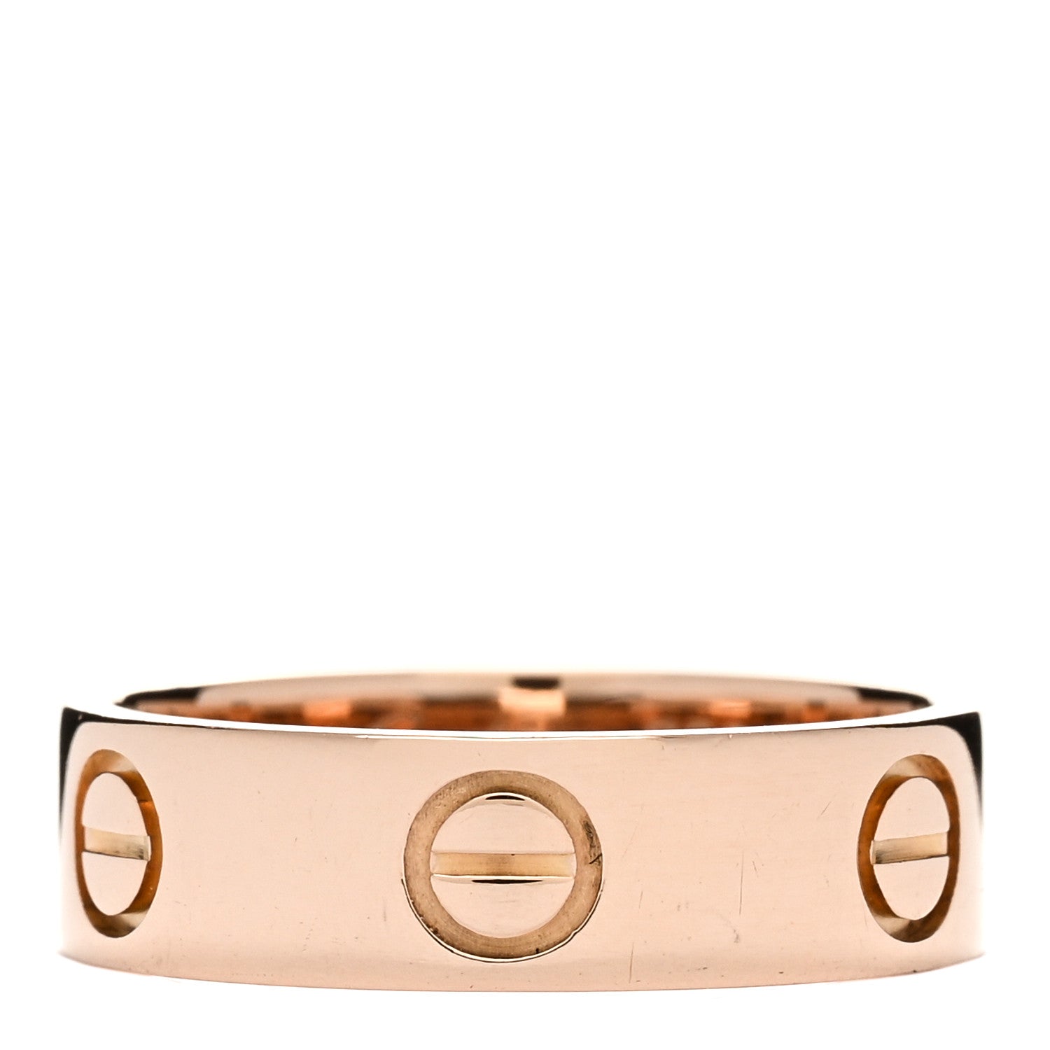 Cartier 18K Pink Gold 5.5mm LOVE Ring 53 6.5 1 of 4